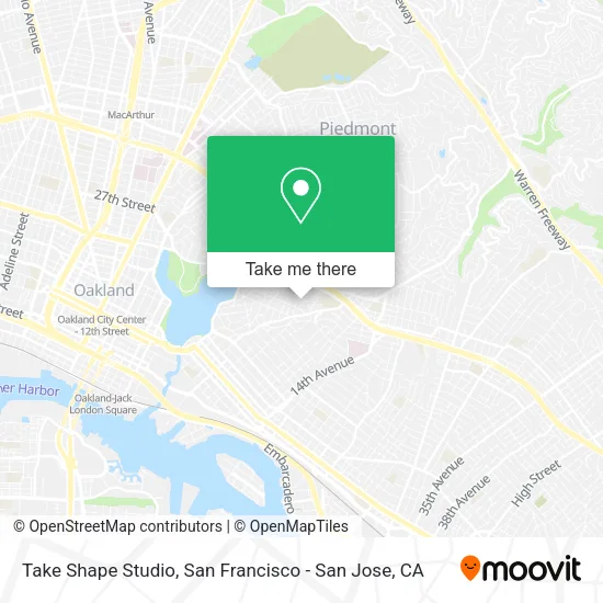 Take Shape Studio map