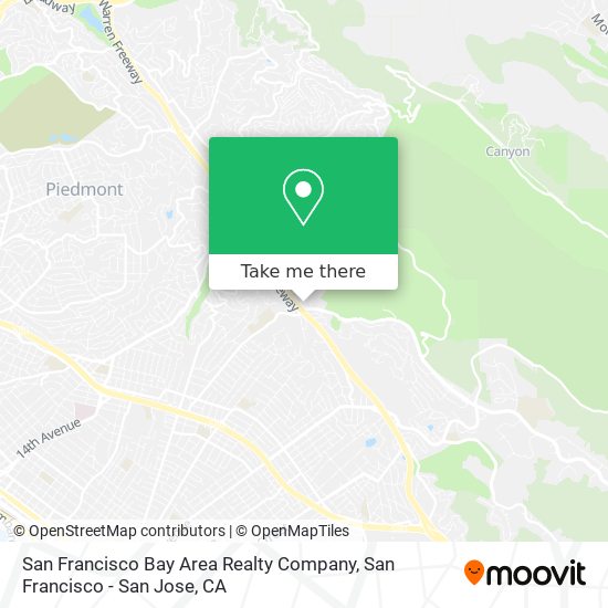 Mapa de San Francisco Bay Area Realty Company