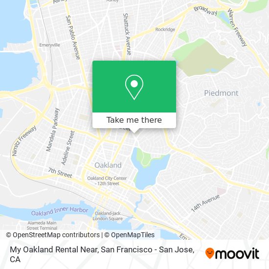 My Oakland Rental Near map
