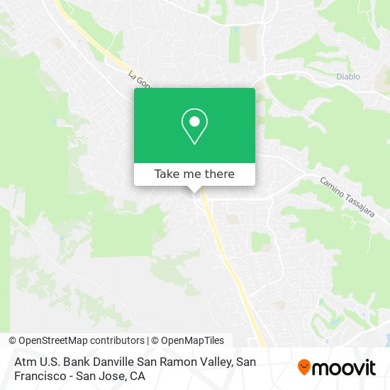 Atm U.S. Bank Danville San Ramon Valley map