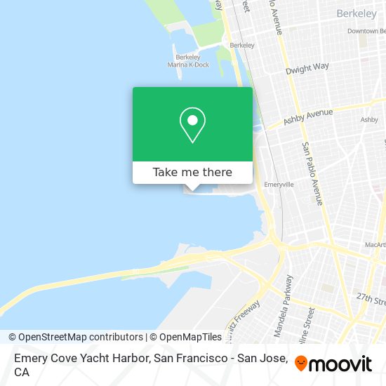 Emery Cove Yacht Harbor map