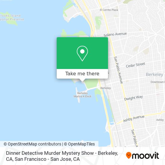 Mapa de Dinner Detective Murder Mystery Show - Berkeley, CA