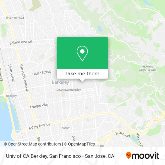 Univ of CA Berkley map