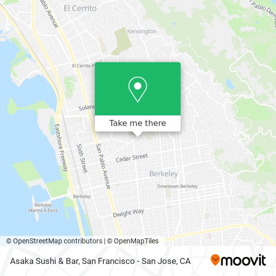 Mapa de Asaka Sushi & Bar