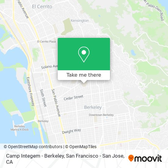Mapa de Camp Integem - Berkeley
