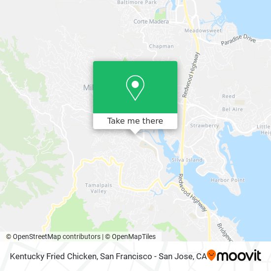 Kentucky Fried Chicken map