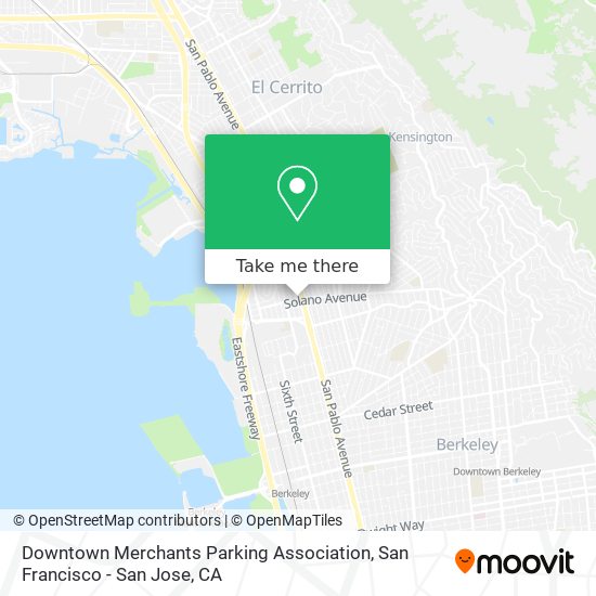 Mapa de Downtown Merchants Parking Association