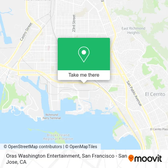 Mapa de Oras Washington Entertainment
