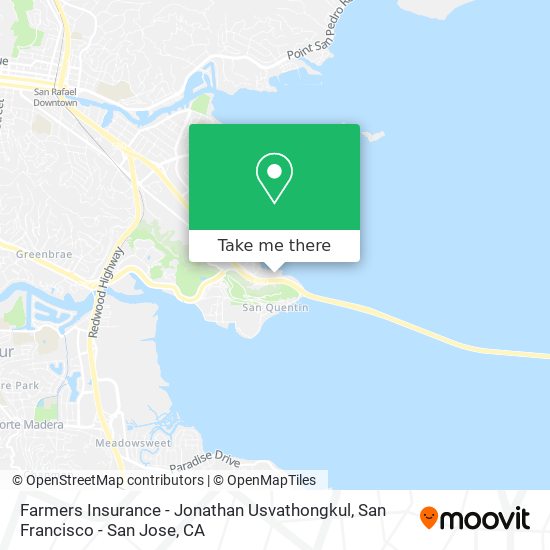 Farmers Insurance - Jonathan Usvathongkul map