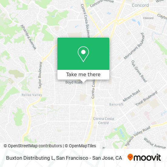 Mapa de Buxton Distributing L