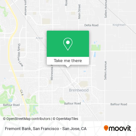 Fremont Bank map