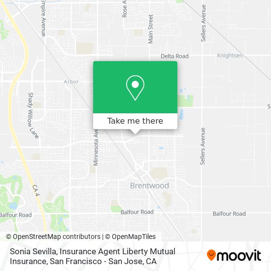 Sonia Sevilla, Insurance Agent Liberty Mutual Insurance map