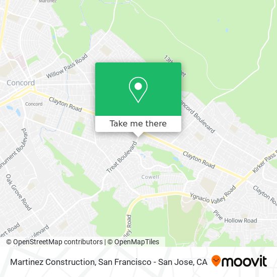 Mapa de Martinez Construction