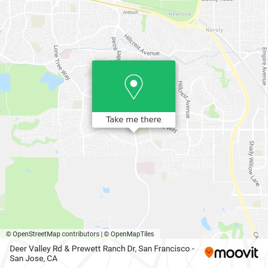 Mapa de Deer Valley Rd & Prewett Ranch Dr