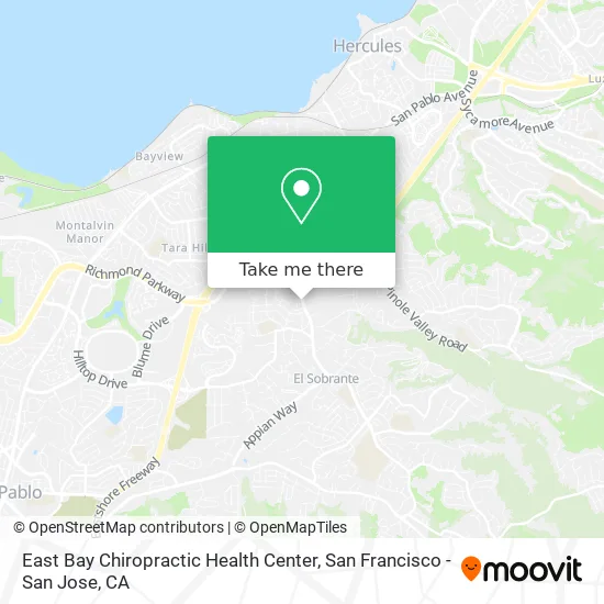 East Bay Chiropractic Health Center map