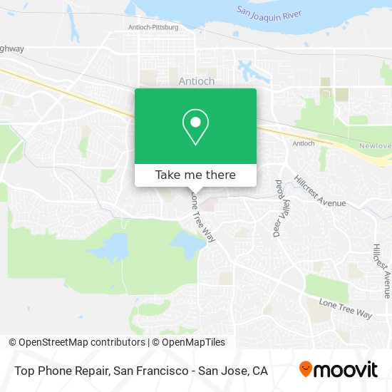 Mapa de Top Phone Repair