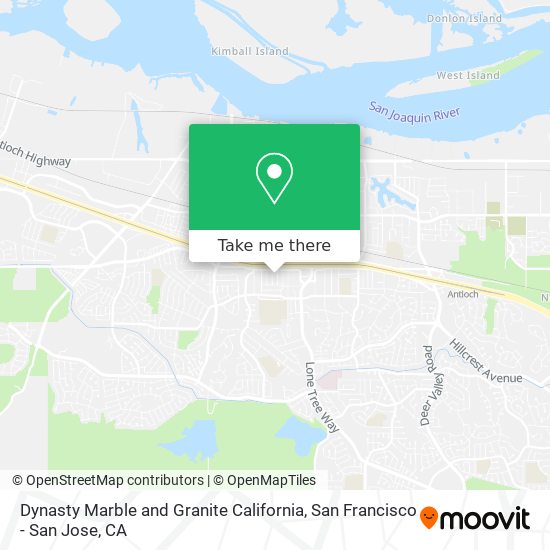 Mapa de Dynasty Marble and Granite California