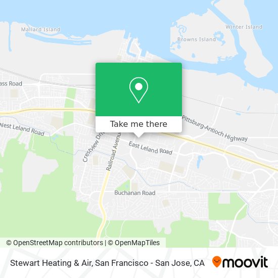 Stewart Heating & Air map