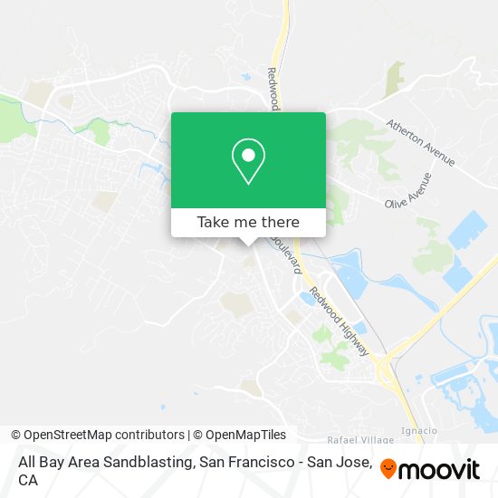 Mapa de All Bay Area Sandblasting