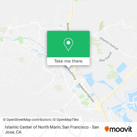 Mapa de Islamic Center of North Marin