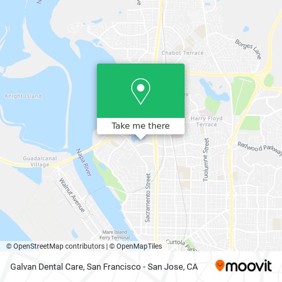 Mapa de Galvan Dental Care