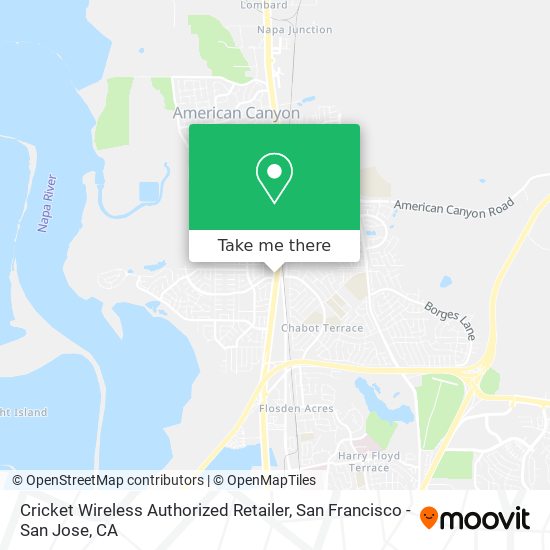 Mapa de Cricket Wireless Authorized Retailer