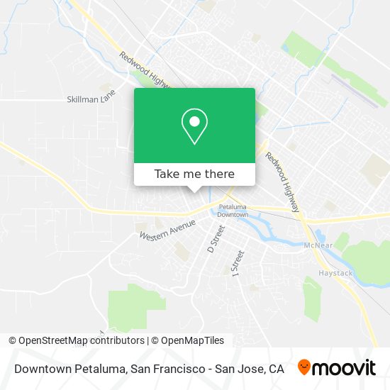 Downtown Petaluma map