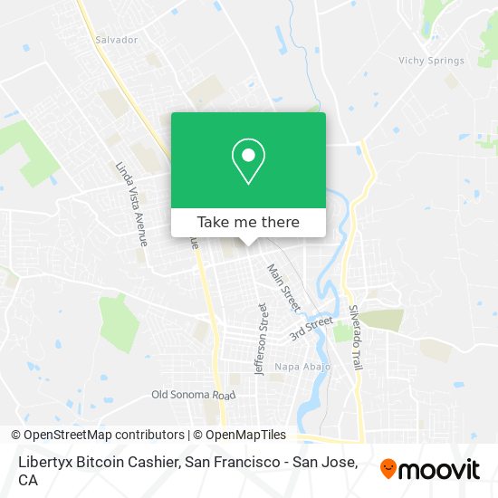 Mapa de Libertyx Bitcoin Cashier