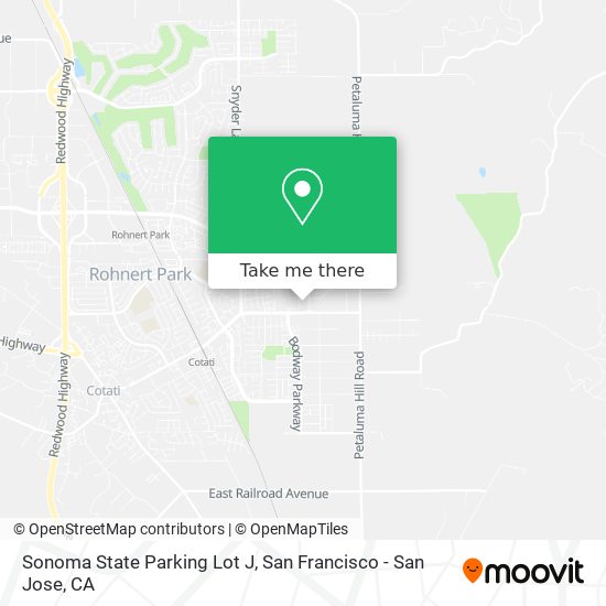 Mapa de Sonoma State Parking Lot J
