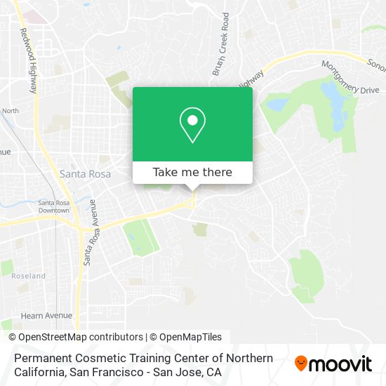 Permanent Cosmetic Training Center of Northern California map