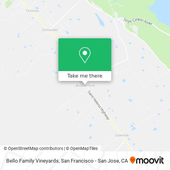 Bello Family Vineyards map