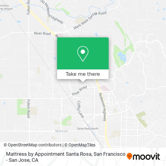 Mapa de Mattress by Appointment Santa Rosa