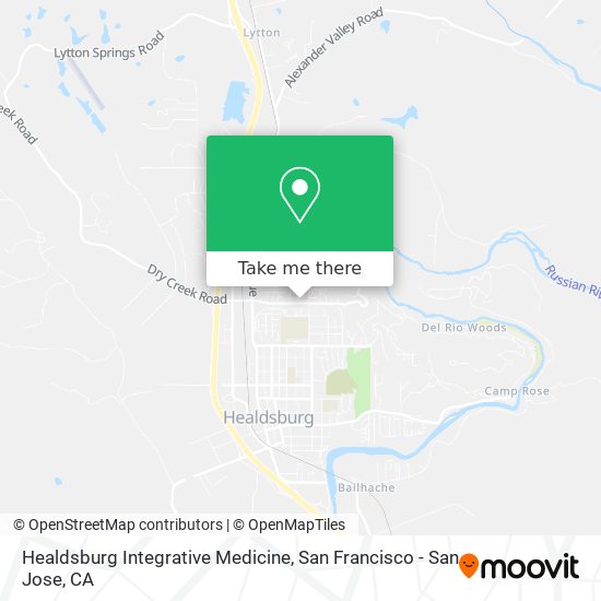 Mapa de Healdsburg Integrative Medicine