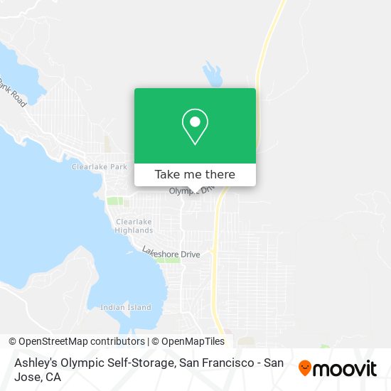 Ashley's Olympic Self-Storage map