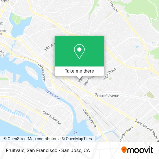 Fruitvale map