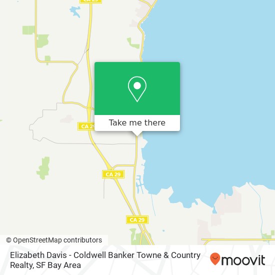 Mapa de Elizabeth Davis  - Coldwell Banker Towne & Country Realty