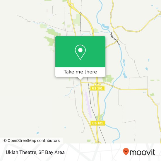 Ukiah Theatre map