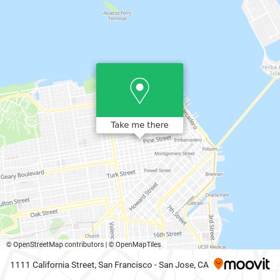 Mapa de 1111 California Street