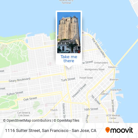 1116 Sutter Street map