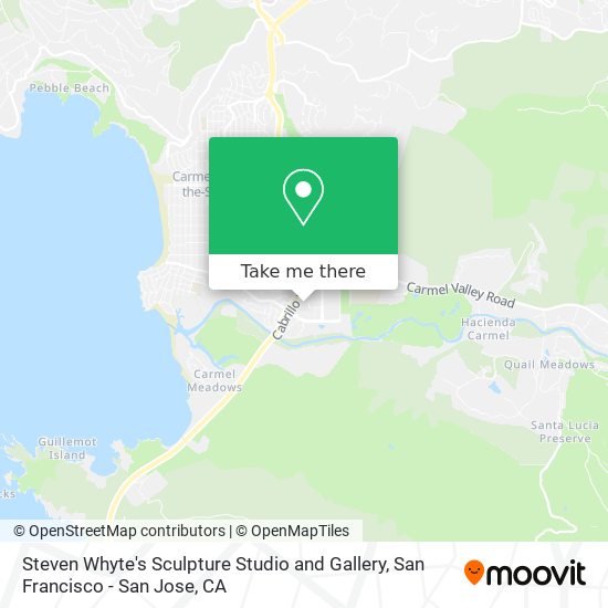Steven Whyte's Sculpture Studio and Gallery map