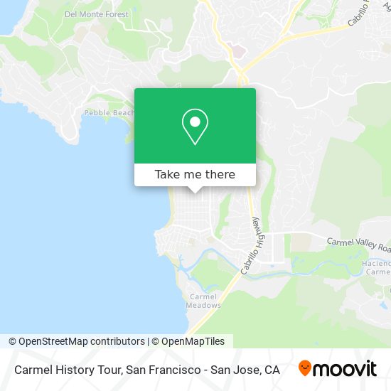 Carmel History Tour map