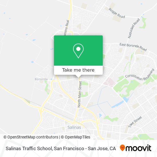 Mapa de Salinas Traffic School