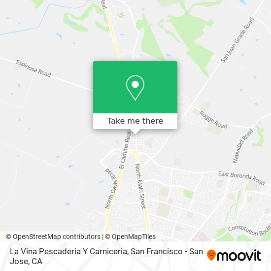 La Vina Pescaderia Y Carniceria map