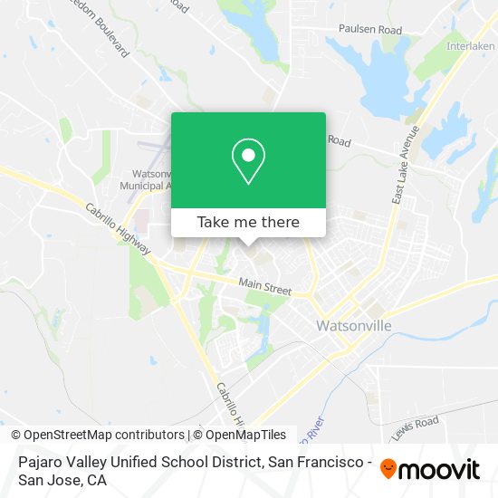 Mapa de Pajaro Valley Unified School District