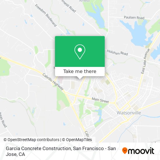 Garcia Concrete Construction map