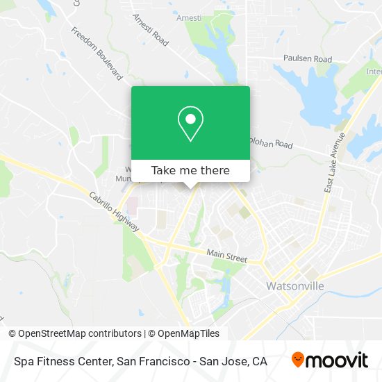 Spa Fitness Center map