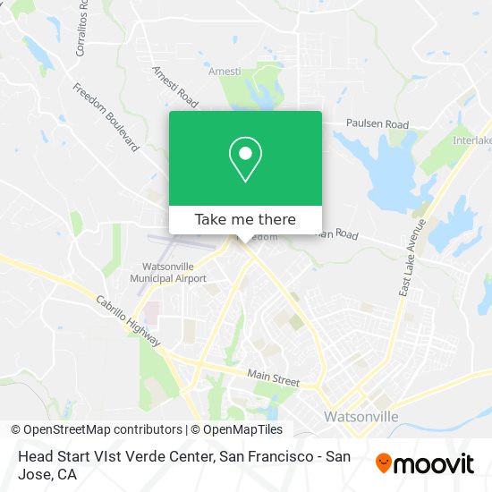 Head Start VIst Verde Center map