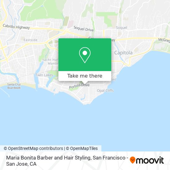 Maria Bonita Barber and Hair Styling map