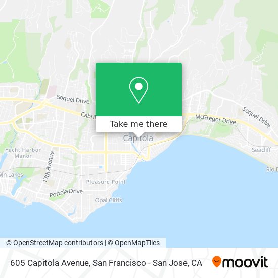 Mapa de 605 Capitola Avenue