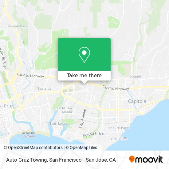 Auto Cruz Towing map